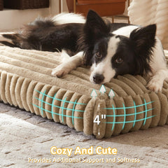 FURTIME large dog bed crate-setup shot shows compact, crate-friendly comfort for dogs