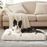 FURTIME dog bed large, removable-cover shows easy cleaning and plush warmth.