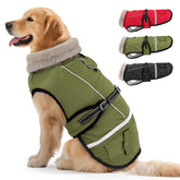 FURTIME dog coat fleece-lined interior for cozy warmth on cold days.