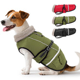 FURTIME dog winter coat waterproof image shows dry walks in light rain and snow