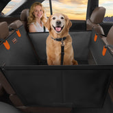 FURTIME large dog car seat front view shows upgraded PU leather durability