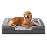 FURTIME orthopedic dog bed egg-foam close-up shows joint-supporting comfort.