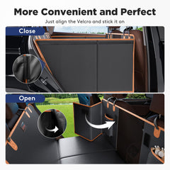 FURTIME side-opening design demonstrates easy installation and dog-friendly access.