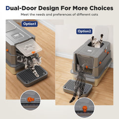 FURTIME flip-top design aids quick lid access and cleaning.