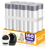 FURWEY 160-count litter liner packaging highlights bulk pack for Litter-Robot compatibility.