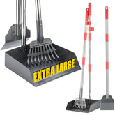 FUSBUNTY dog pooper scoop with large tray for quick waste pickup.