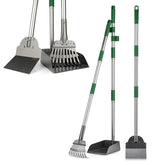 Fusbunty Pooper Scooper with long handle enables comfortable standing cleanup.
