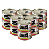 Fussie Cat Premium Tuna with Ocean Fish closeup; protein-forward formula for daily meals.