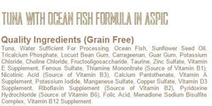 Fussie Cat Tuna with Salmon can close-up highlighting flavor variety