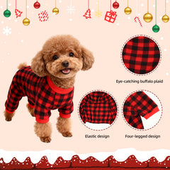 FUTERLY dog Christmas pajamas pullover design for easy dressing