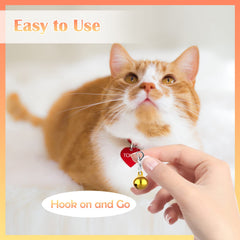 FUYIHGL bells with lobster clasps enable easy daily swaps for collars.
