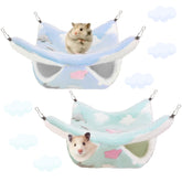 Fuzzivator rat hammock green clouds provides a cozy resting spot for small pets