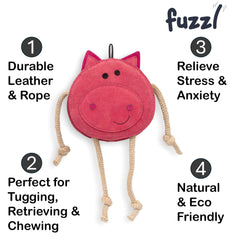 Fuzzl Eco Leather Pickles Pig textured mushrooms provide sensory variety.