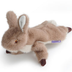 Fuzzwoof No-Stuffing Bunny Toy full view shows durable design for extended interactive play.