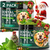 Fuzzycare dog dental powder 150g jar illustrates long lasting oral care