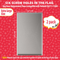 Fuzzycare dog door flap weatherproof material provides durable protection during seasonal weather.