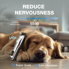 FuzzyFix dog clippers USB charging for easy cordless grooming anywhere