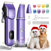 FuzzyFix dog grooming kit packaging shows the product ready to gift for new pet owners