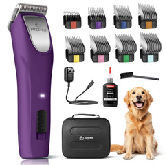 FuzzyFix professional dog clippers with ergonomic handle for comfortable grooming sessions