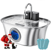 FWMB Cat Water Fountain wireless-battery-powered for convenient cordless hydration.