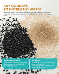 FWMB double-layer sponges trap hair and debris for fresh water.