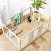 FXW AuraSpace 30in playpen setup offers a spacious area for small to medium dogs