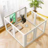 FXW AuraSpace inner divider two-zone setup for flexible dog play.