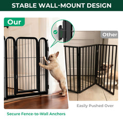 FXW dog gate full-metal design delivers durable, aesthetic indoor confinement.