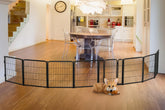 FXW dog gate panel assembly enabling modular width for expansive indoor spaces.