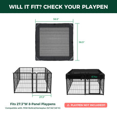FXW Exclusive Mesh Top Cover secured attachment demonstrates 16-hook secure fit