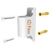 FXW Fence-to-Wall Anchor four-pack attached to wall for stable playpen setup.