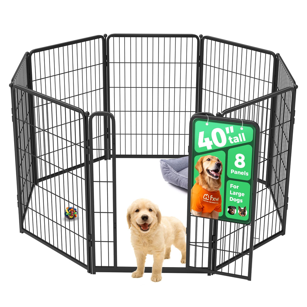 FXW HomePlus Unleashed front view showcases wide 8-panel design for safe indoor play.
