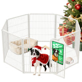 FXW Homeplus Unleashed indoor dog playpen assembly shows a sturdy 8-panel setup for safe play.