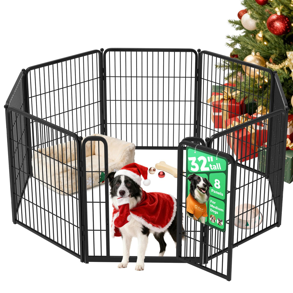 FXW Homeplus Unleashed front view shows sturdy eight-panel playpen for safe containment.