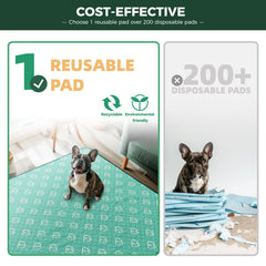 FXW pee pad is reusable and machine washable for eco-friendly routines.