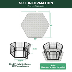 FXW reusable puppy pad machine washable for many uses and savings.