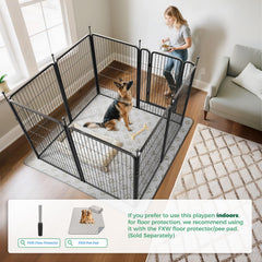 FXW Rollick indoors use with dog inside in a safe space