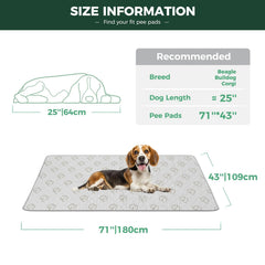 FXW Washable Pee Pads show waterproof TPU layer protecting floors from accidents.