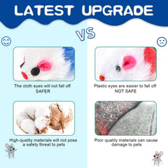 FYNIGO catnip toy with feather tail closeup for scent-triggered fun
