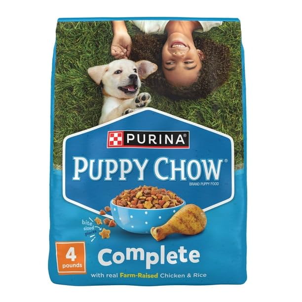 FYNORI Puppy Chow, bolsa-4lb, alimento completo para cachorros, ideal para alimentación diaria.