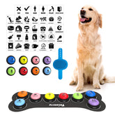 Fzixvow dog buttons 8pack colorful set for quick communication training and bonding