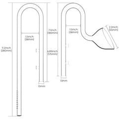 FZONE 13mm lily pipe outflow—efficient circulation for even gas exchange.