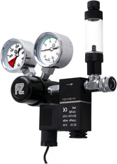 FZONE aquarium CO2 regulator DC solenoid with bubble counter for precise dosing
