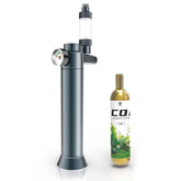 FZONE desktop CO2 system front view demonstrating compact space-saving design for nano aquariums.