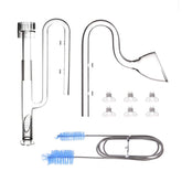 FZONE glass lily pipe skim inflow with auto-adjust keeps the water surface clean.