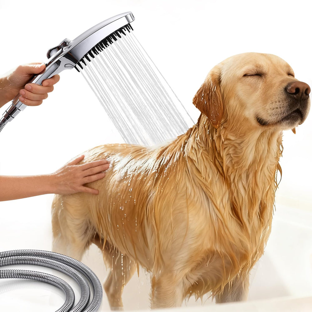 G-Promise dog shower attachment chrome — compact shower head for quick, comfortable baths