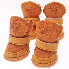 GabeFish puppy boot fleece interior keeps paws warm during cold walks