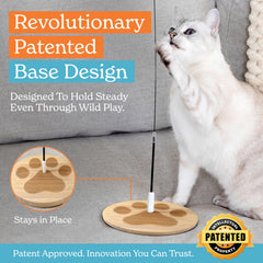 GADGETSOLOGY cat wand toy with feather attachments offers varied enrichment for curious cats.