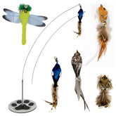 GADGETSOLOGY cat wand toys set with interactive play tools for enrichment.