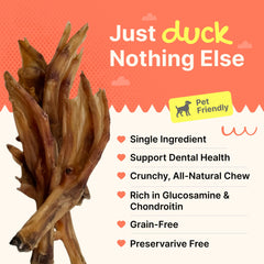 Gaines Family Farmstead duck feet natural ingredients—no fillers for sensitive stomachs.